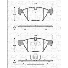 363702161175 MAGNETI MARELLI Комплект тормозных колодок, дисковый тормоз