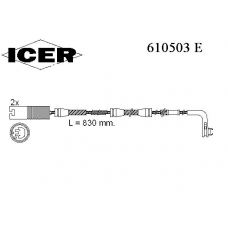 610503 E ICER Сигнализатор, износ тормозных колодок