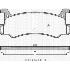 8110 50880 TRIDON Brake pads - rear