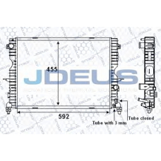 002M20 JDEUS Радиатор, охлаждение двигателя