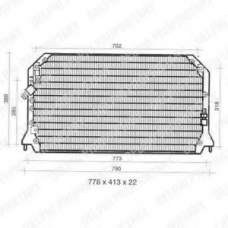 TSP0225309 DELPHI Конденсатор, кондиционер