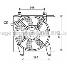 HY7547 AVA Вентилятор, охлаждение двигателя