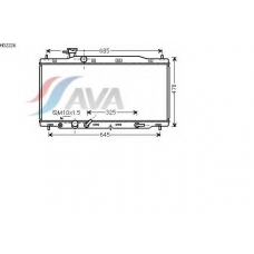 HD2226 AVA Радиатор, охлаждение двигателя