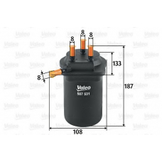 587531 VALEO Топливный фильтр