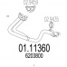 01.11360 MTS Труба выхлопного газа