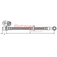 4110906 METZGER Тормозной шланг