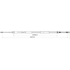 FHB432886 FERODO Трос, стояночная тормозная система