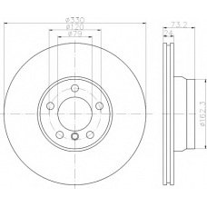 MDC2534 MINTEX Тормозной диск