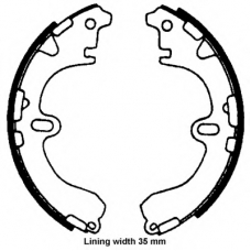 8DB 355 001-661 HELLA PAGID Комплект тормозных колодок