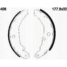 8100 16408 TRISCAN Комплект тормозных колодок