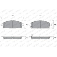 151-2266 WEEN Комплект тормозных колодок, дисковый тормоз