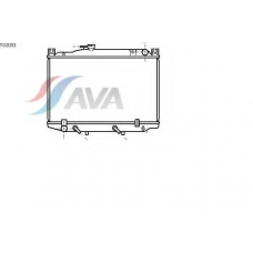 TO2033 AVA Радиатор, охлаждение двигателя