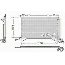 DCN17019 DENSO Конденсатор, кондиционер