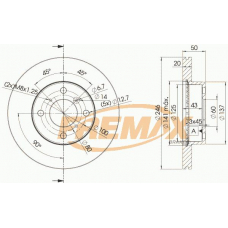 BD-4801 FREMAX Тормозной диск