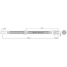 VBH829 MOTAQUIP Тормозной шланг