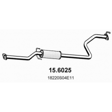 15.6025 ASSO Средний глушитель выхлопных газов