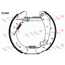 TK2069 FTE Комплект тормозных колодок