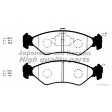 M041-10 ASHUKI Комплект тормозных колодок, дисковый тормоз