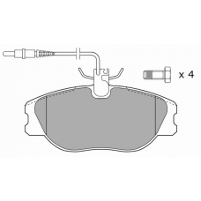 FBP-0893 FREMAX Комплект тормозных колодок, дисковый тормоз