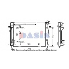 510113N AKS DASIS Радиатор, охлаждение двигателя