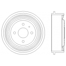 MBD029 MINTEX Тормозной барабан