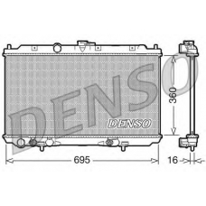 DRM46028 DENSO Радиатор, охлаждение двигателя