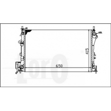 037-017-0025 LORO Радиатор, охлаждение двигателя