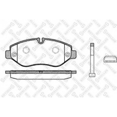 001 093B-SX STELLOX Комплект тормозных колодок, дисковый тормоз