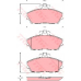 GDB1319 TRW Комплект тормозных колодок, дисковый тормоз