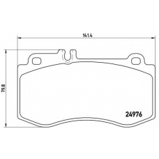 P 50 087 BREMBO Комплект тормозных колодок, дисковый тормоз