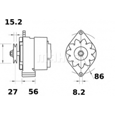 MG 215 MAHLE Генератор