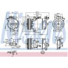 890015 NISSENS Компрессор, кондиционер