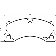 8DB 355 012-641 HELLA PAGID Комплект тормозных колодок, дисковый тормоз