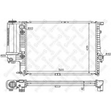 10-25552-SX STELLOX Радиатор, охлаждение двигателя