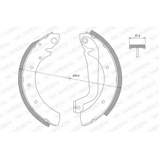 152-2478 WEEN Комплект тормозных колодок