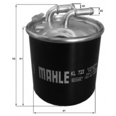 KL 723D MAHLE Топливный фильтр