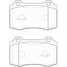 FD7283A NECTO Комплект тормозных колодок, дисковый тормоз
