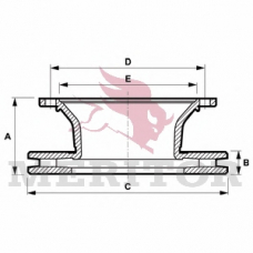 MBR5105 MERITOR Тормозной диск