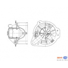 8EW 009 157-591 HELLA Вентилятор салона