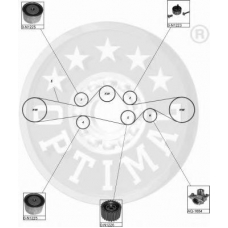 SK-1335 OPTIMAL Комплект ремня грм