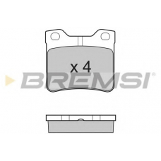 BP2728 BREMSI Комплект тормозных колодок, дисковый тормоз