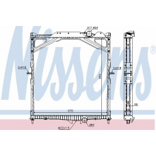 65467A NISSENS Радиатор, охлаждение двигателя