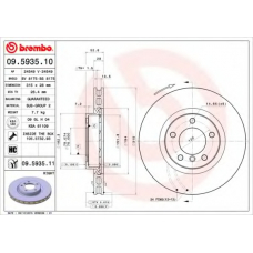 09.5935.11 BREMBO Тормозной диск