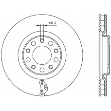 BDA2561.20 OPEN PARTS Тормозной диск