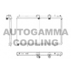 103643 AUTOGAMMA Радиатор, охлаждение двигателя