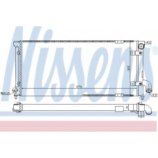 63989 NISSENS Радиатор, охлаждение двигателя