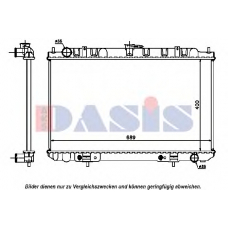 070104N AKS DASIS Радиатор, охлаждение двигателя