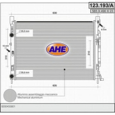 123.193/A AHE Радиатор, охлаждение двигателя