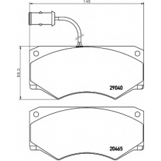 8DB 355 005-361 HELLA Комплект тормозных колодок, дисковый тормоз