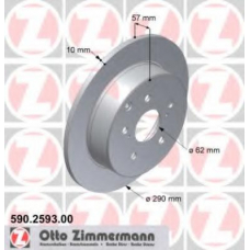 590.2593.00 ZIMMERMANN Тормозной диск